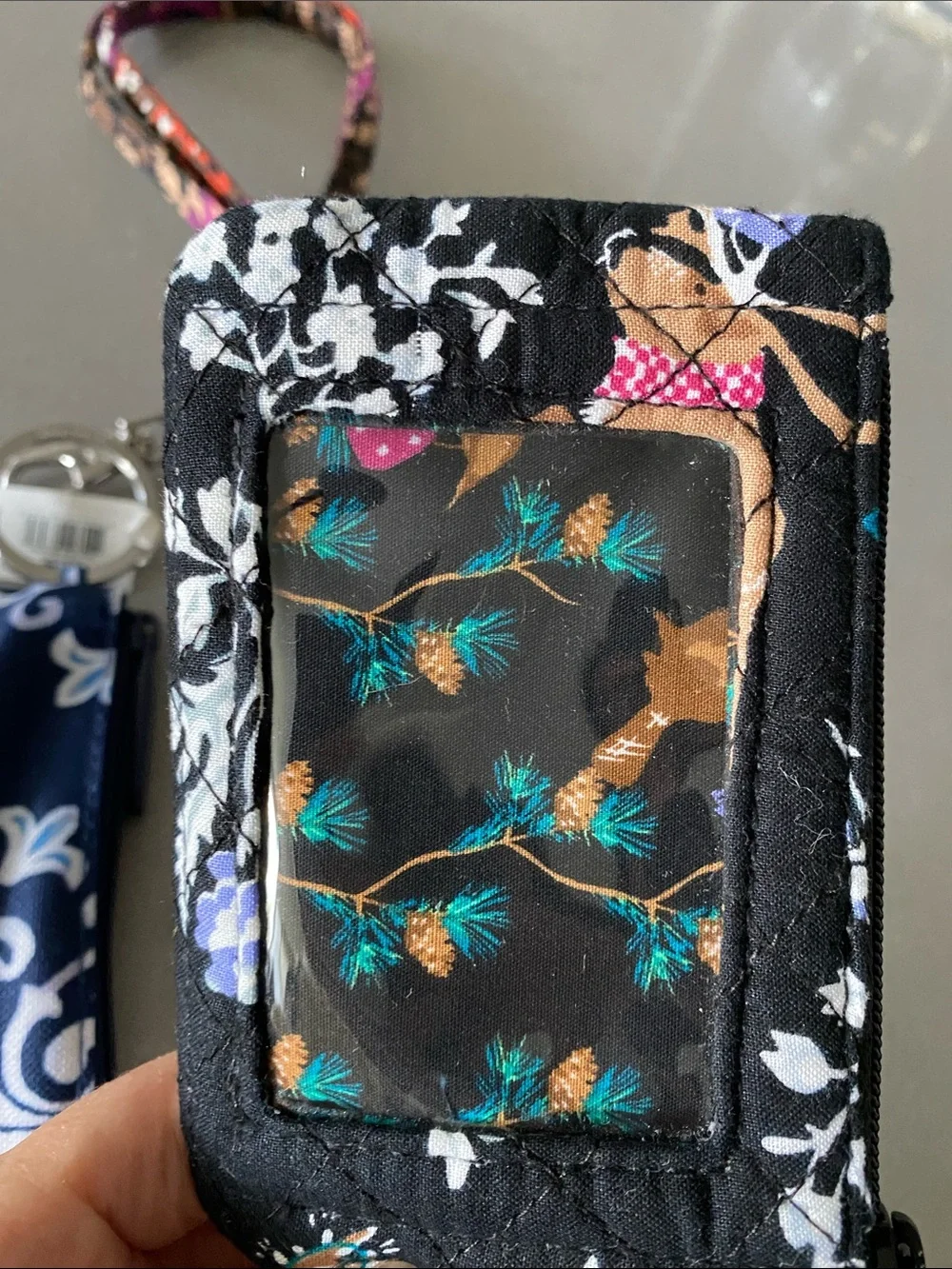 BUNDLE 3 Vera Bradley Lanyard ID Wallet Case Key Chain Bag Set NWT - Picture 12 of 12